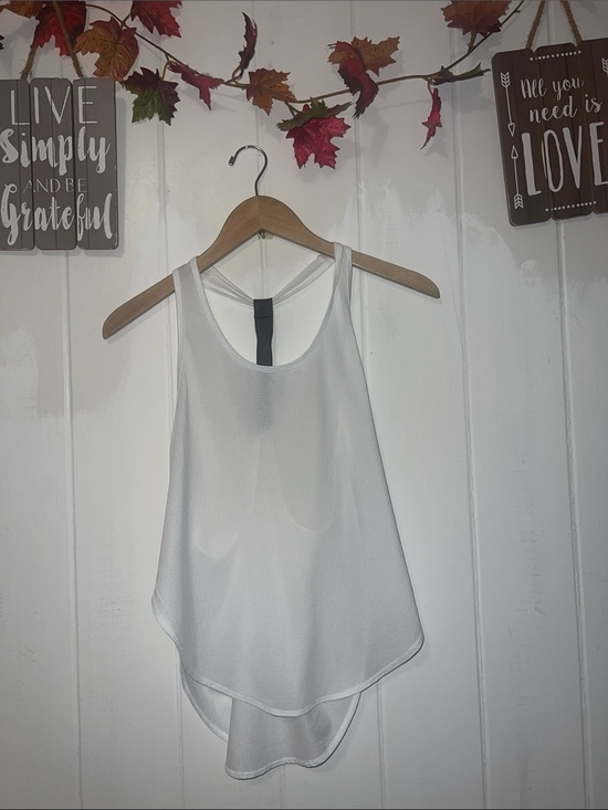 Fabletics Tops - Fabletics White Layered Racerback Tank